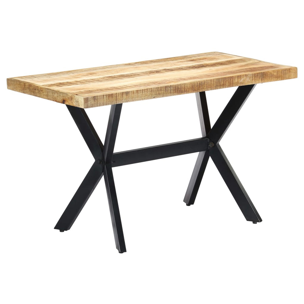 vidaXL Dining Table 120x60x75 cm Rough Mango Wood