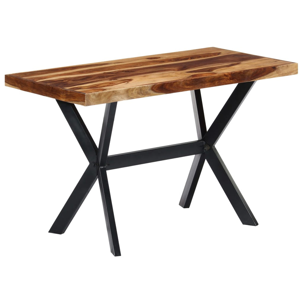 vidaXL Dining Table 120x60x75 cm Solid Acacia Wood