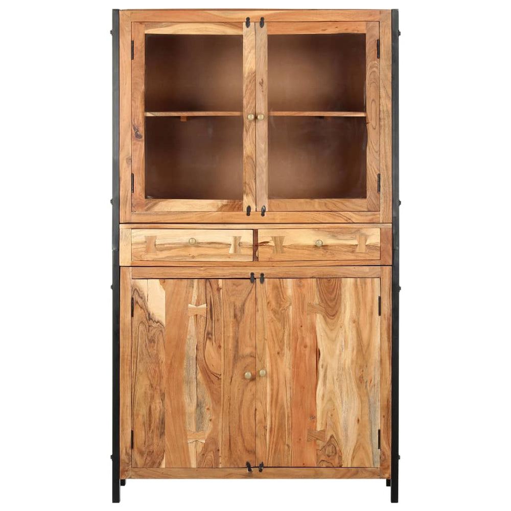 vidaXL Highboard 100 x 40 x 175 cm Solid Acacia Wood