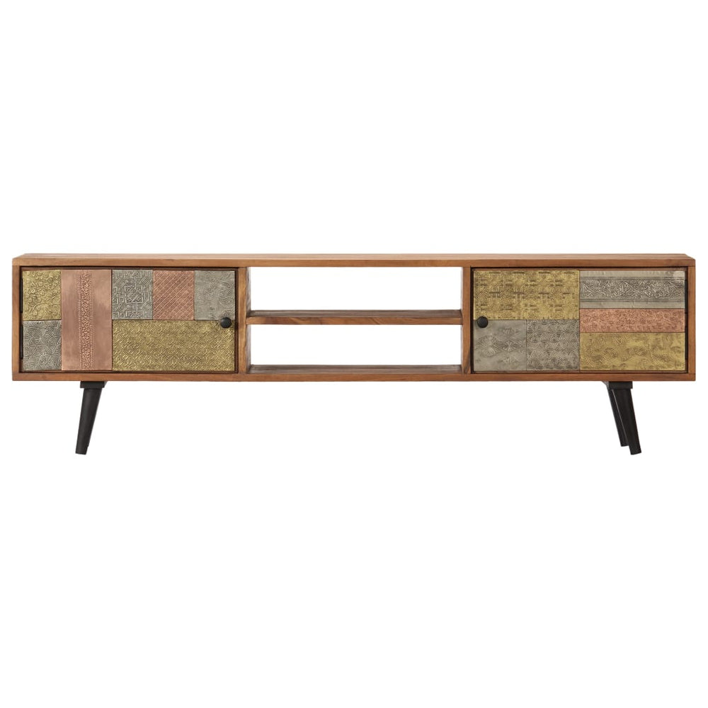 vidaXL TV Cabinet 140x30x40 cm Solid Acacia Wood
