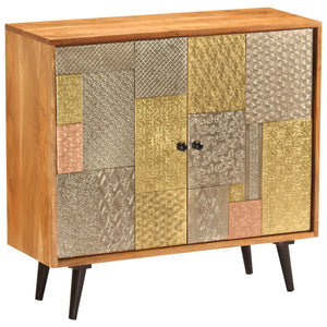 vidaXL Sideboard 80x30x75 cm Solid Acacia Wood