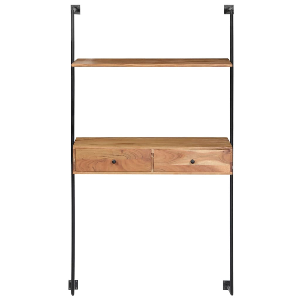 vidaXL Wall Desk 90x40x170 cm Solid Acacia Wood