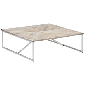 vidaXL Coffee Table 110x110x36 cm Solid Mango Wood