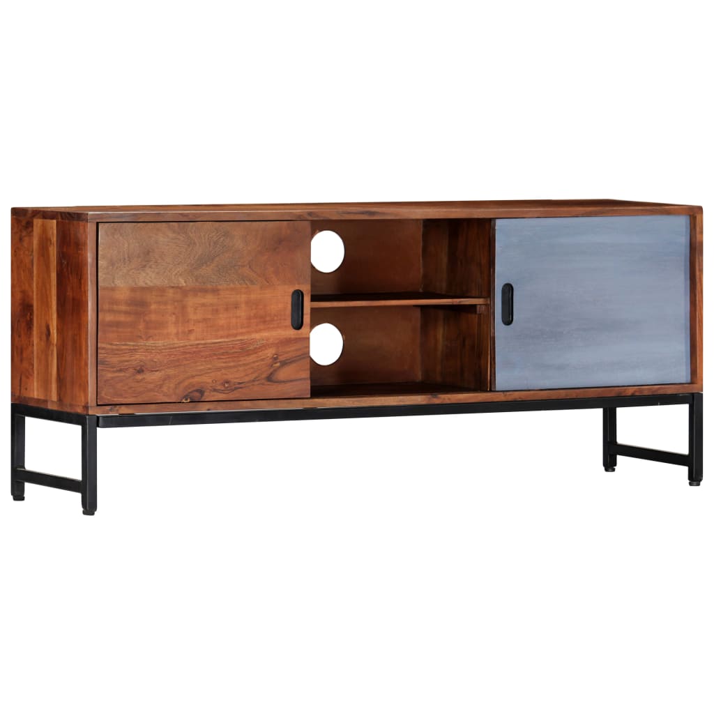 vidaXL TV Cabinet 120x30x49 cm Solid Acacia Wood