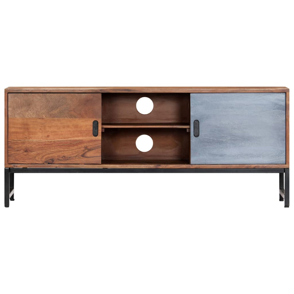 vidaXL TV Cabinet 120x30x49 cm Solid Acacia Wood