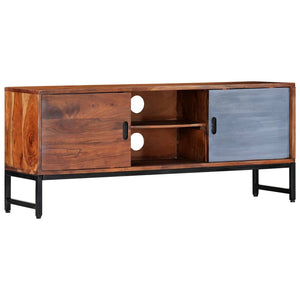 vidaXL TV Cabinet 120x30x49 cm Solid Acacia Wood
