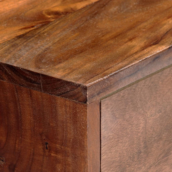 vidaXL TV Cabinet 120x30x49 cm Solid Acacia Wood