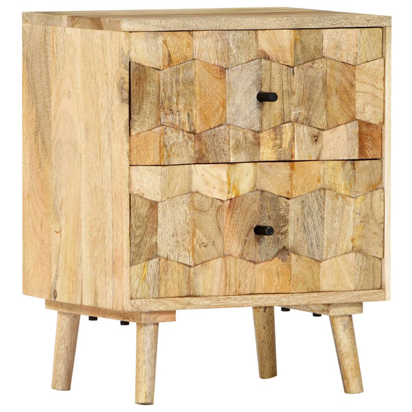vidaXL Nightstand 40x30x50 cm Solid Mango Wood