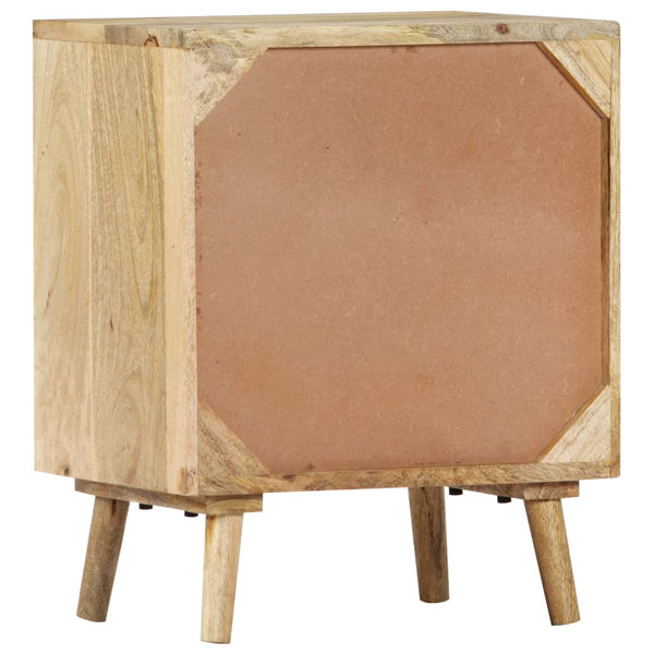vidaXL Nightstand 40x30x50 cm Solid Mango Wood