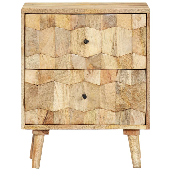 vidaXL Nightstand 40x30x50 cm Solid Mango Wood