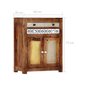vidaXL Sideboard 60x30x75 cm Solid Acacia Wood