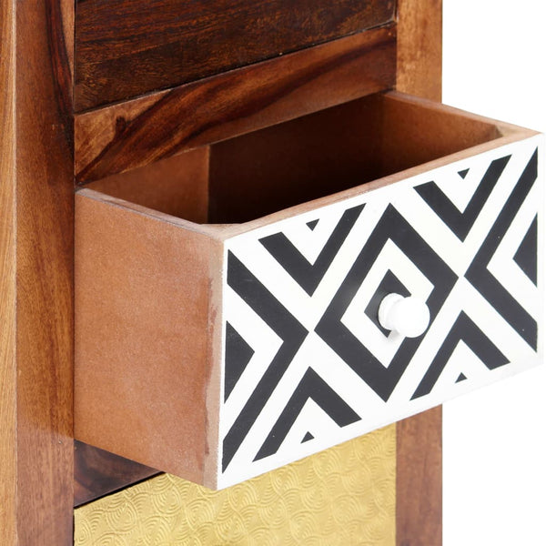 vidaXL Side Cabinet 40x30x110 cm Solid Acacia Wood