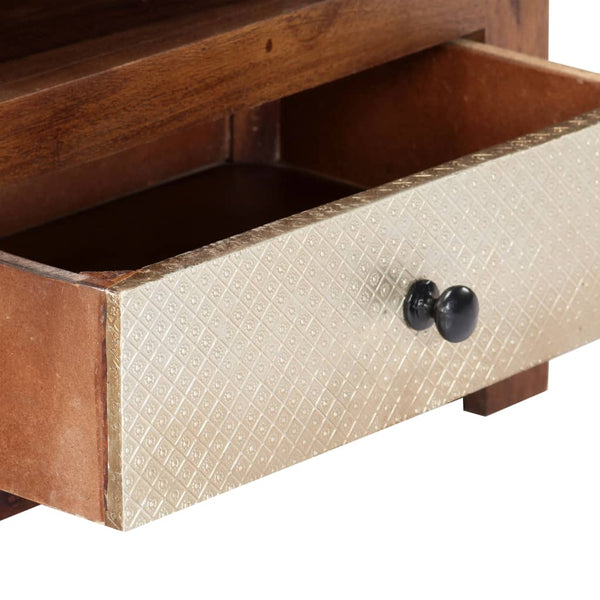 vidaXL TV Cabinet 90x30x40 cm Solid Acacia Wood