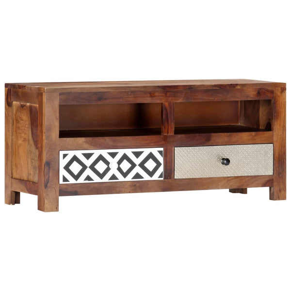 vidaXL TV Cabinet 90x30x40 cm Solid Acacia Wood