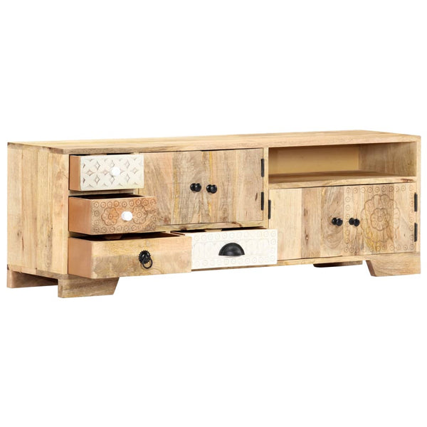 vidaXL TV Cabinet 120x30x40 cm Solid Mango Wood