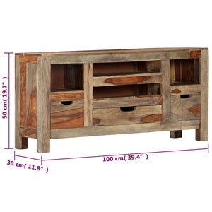 vidaXL Sideboard 100x30x50 cm Solid Acacia Wood