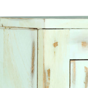 vidaXL Sideboard Light Blue 110x35x70 cm Solid Mango Wood