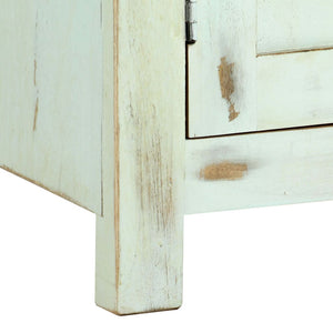 vidaXL Sideboard Light Blue 110x35x70 cm Solid Mango Wood