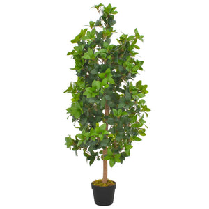 vidaXL Artificial Laurel Tree with Pot Green 120 cm