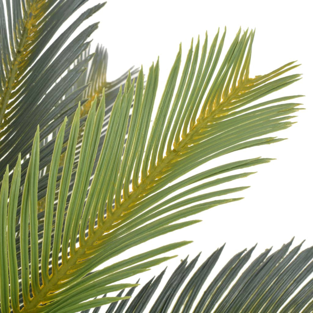vidaXL Artificial Cycas Palm Plant with Pot Green 90 cm