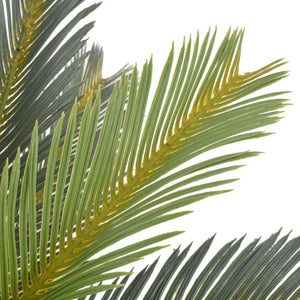 vidaXL Artificial Cycas Palm Plant with Pot Green 90 cm