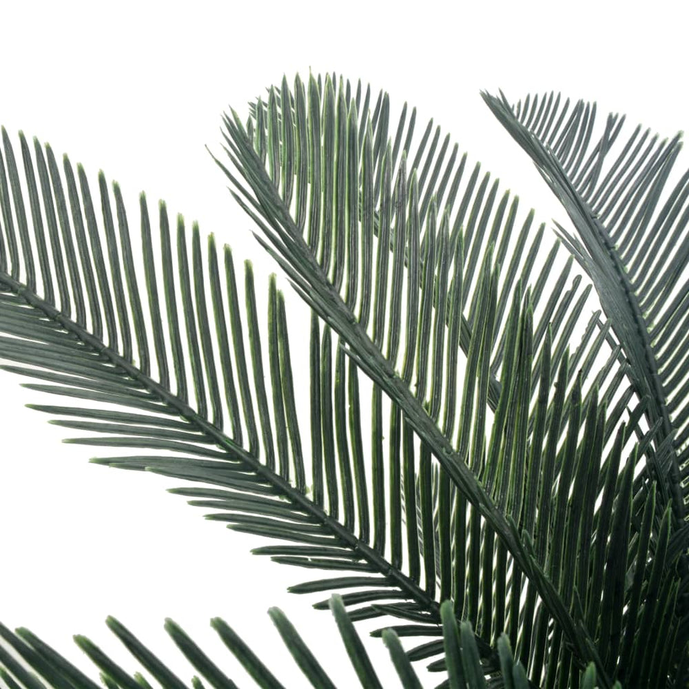 vidaXL Artificial Cycas Palm Plant with Pot Green 125 cm