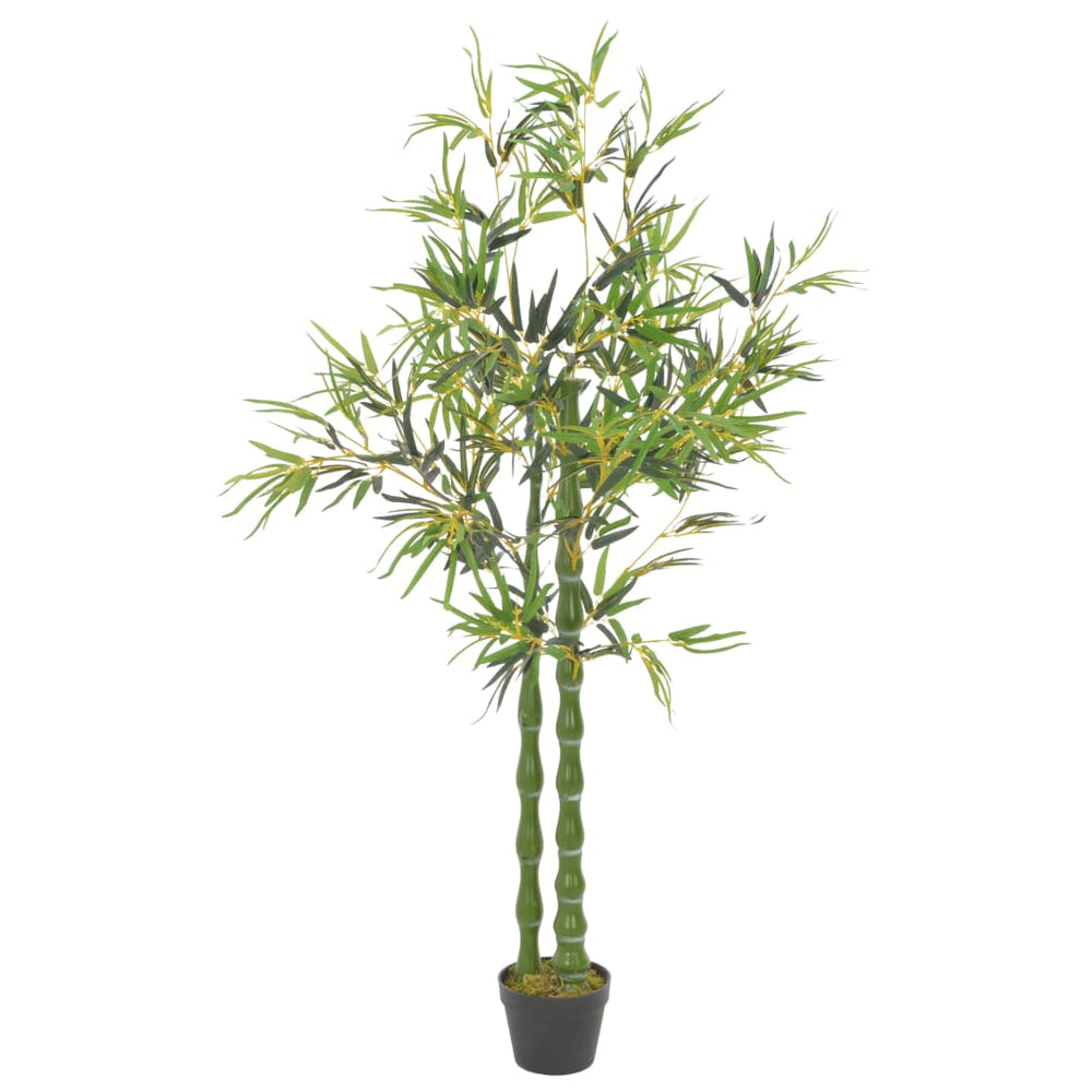vidaXL Artificial Bamboo Plant with Pot Green 160 cm