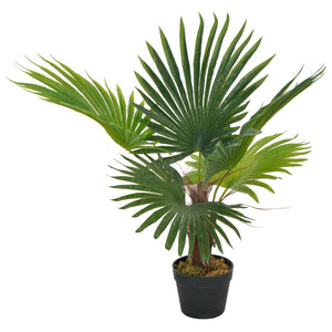 vidaXL Artificial Palm Plant with Pot Green 70 cm