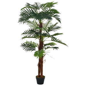 vidaXL Artificial Palm Plant with Pot Green 165 cm