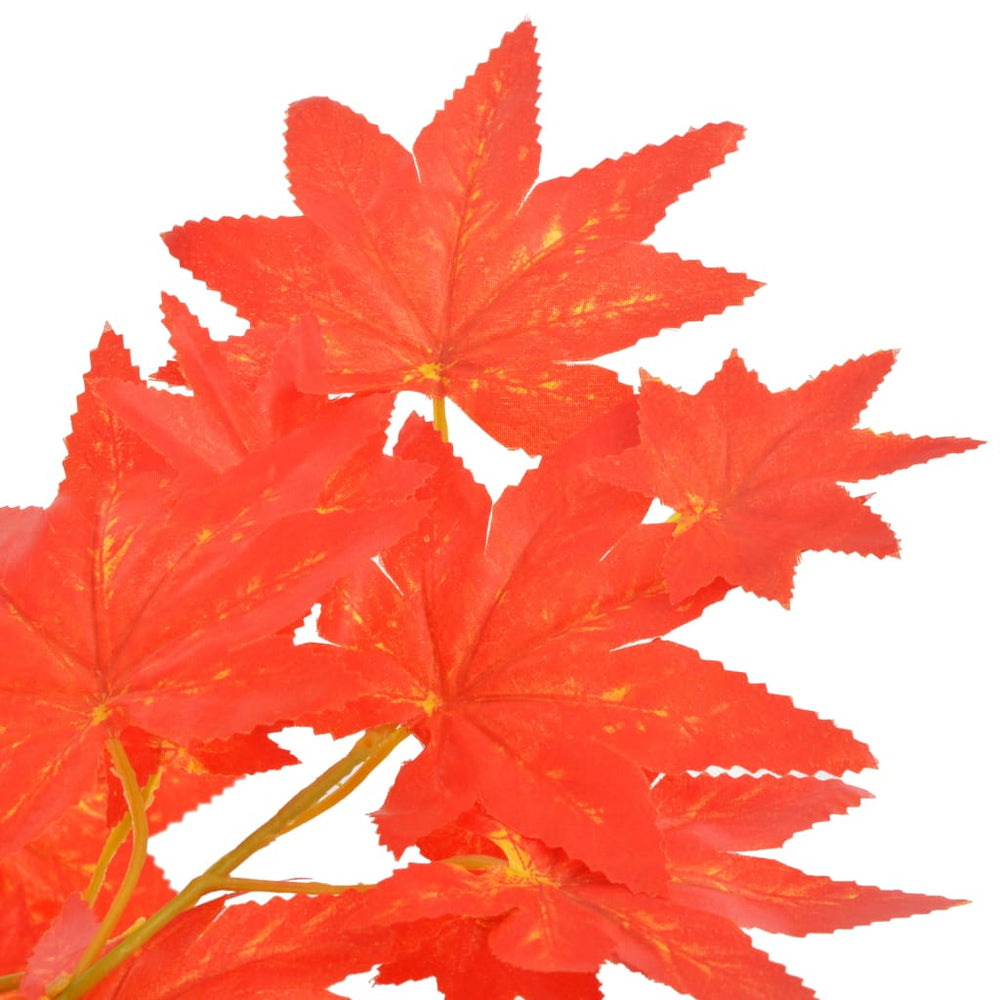 vidaXL Artificial Maple Tree with Pot Red 120 cm