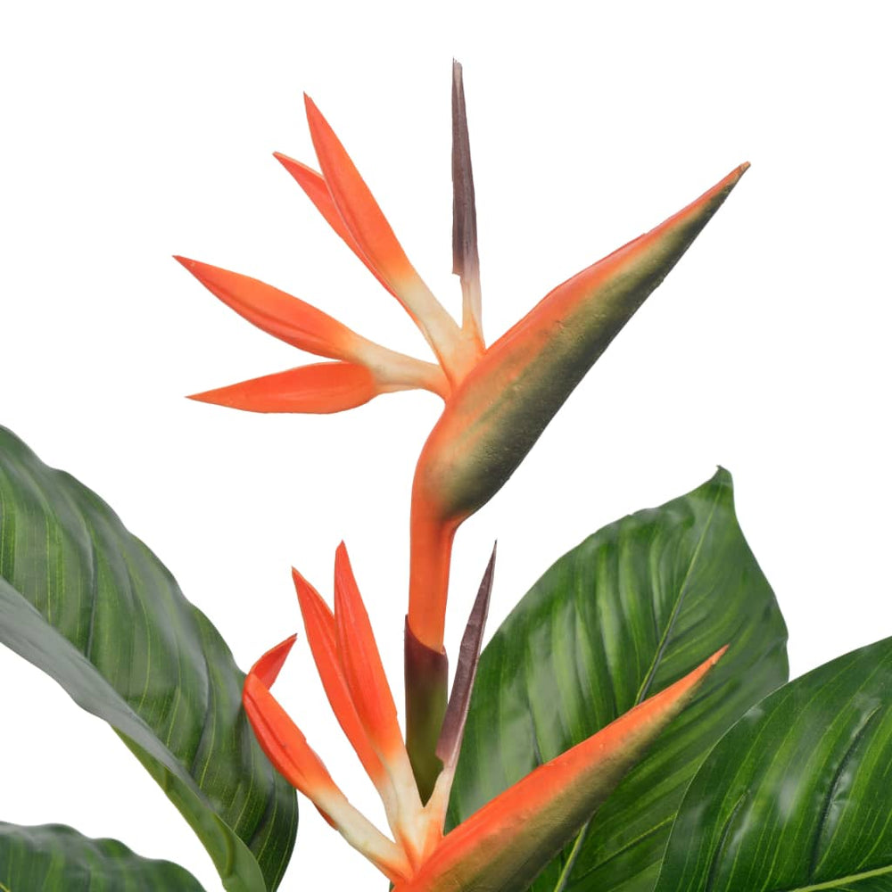 vidaXL Artificial Plant Bird of Paradise with Pot Red 100 cm