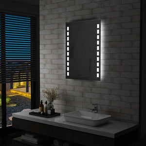 vidaXL LED Bathroom Wall Mirror 60x80 cm