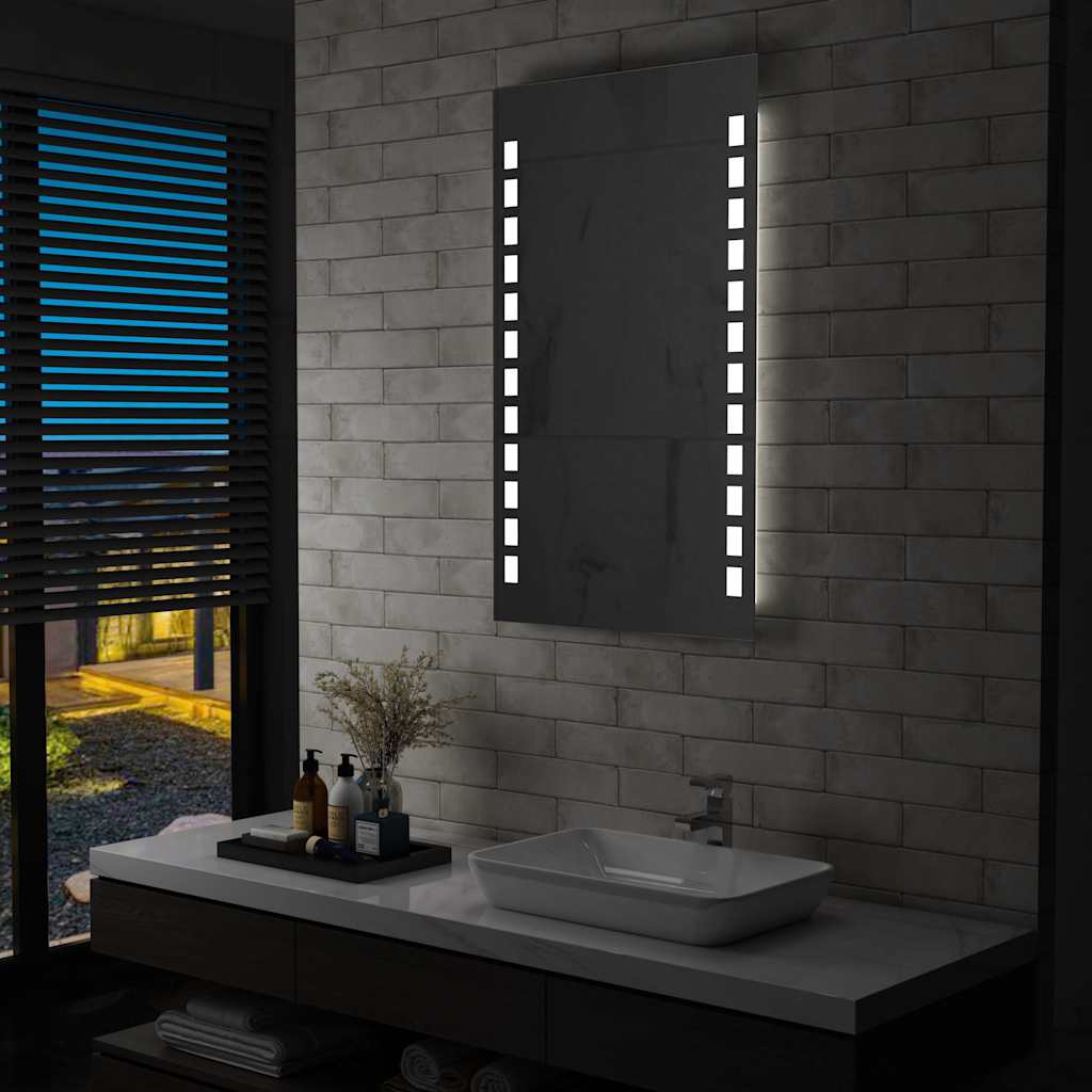 vidaXL Bathroom Wall Mirror with LEDs 60x100 cm