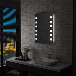 vidaXL LED Bathroom Wall Mirror 60x80 cm