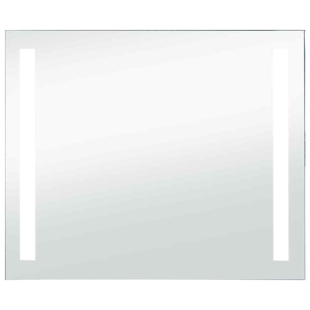 vidaXL Bathroom LED Wall Mirror 80x60 cm
