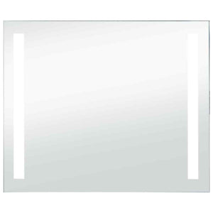 vidaXL Bathroom LED Wall Mirror 80x60 cm