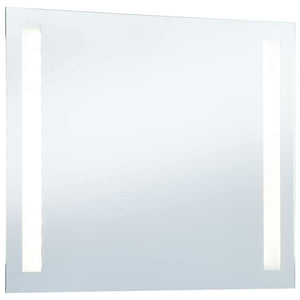 vidaXL Bathroom LED Wall Mirror 80x60 cm