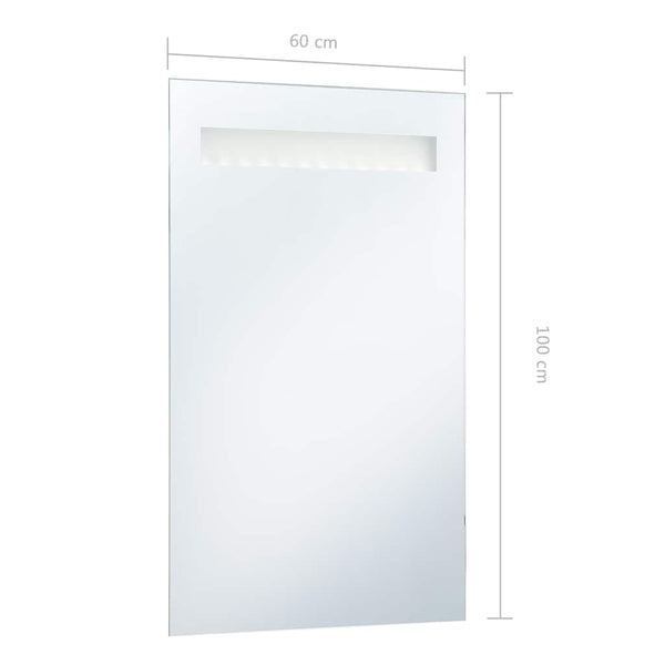 vidaXL Bathroom Wall Mirror with LEDs 60x100 cm