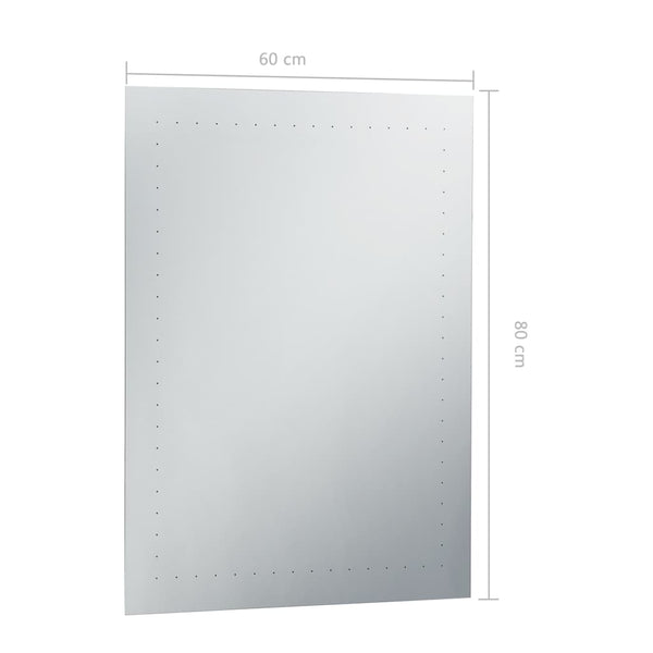 vidaXL LED Bathroom Wall Mirror 60x80 cm