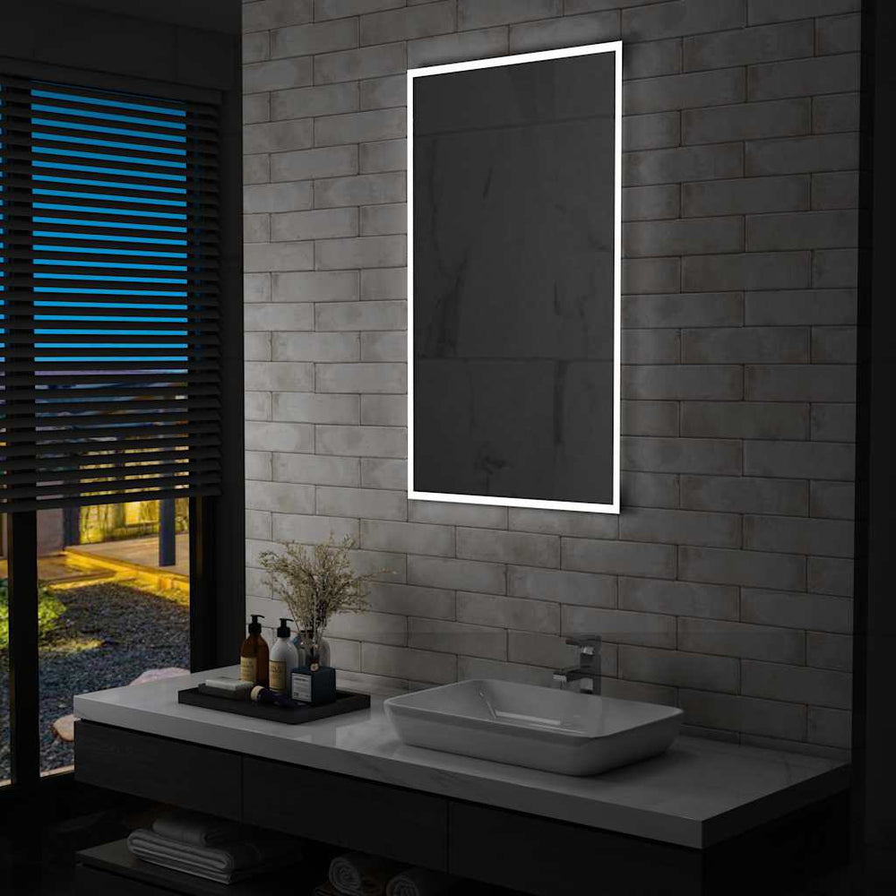 vidaXL Bathroom Wall Mirror with LEDs 60x100 cm