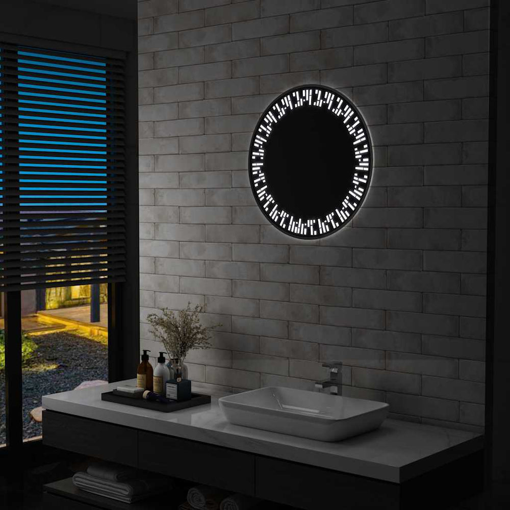 vidaXL Bathroom Mirror with LED 60 cm
