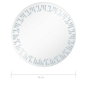 vidaXL Bathroom Mirror with LED 70 cm