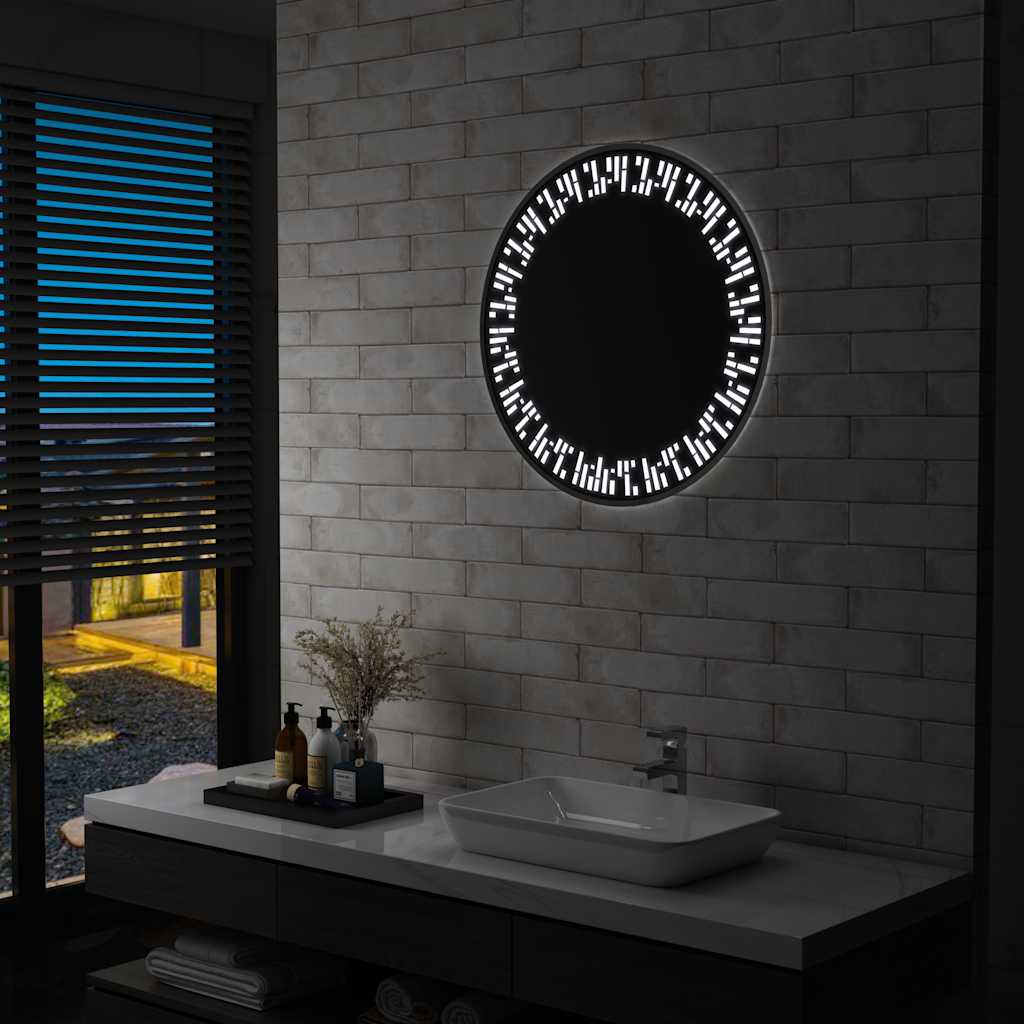 vidaXL Bathroom Mirror with LED 70 cm
