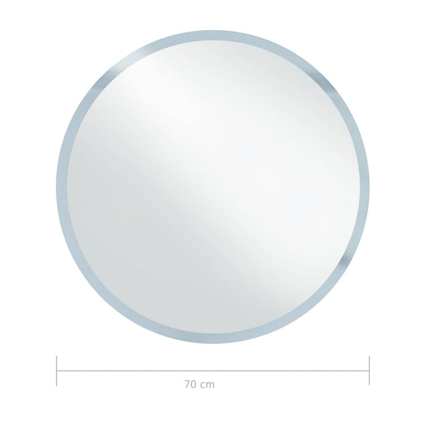 vidaXL Bathroom Mirror with LED 70 cm
