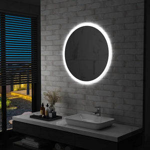 vidaXL Bathroom Mirror with LED 80 cm