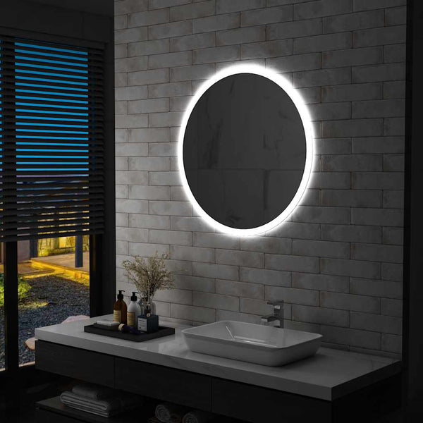 vidaXL Bathroom Mirror with LED 80 cm
