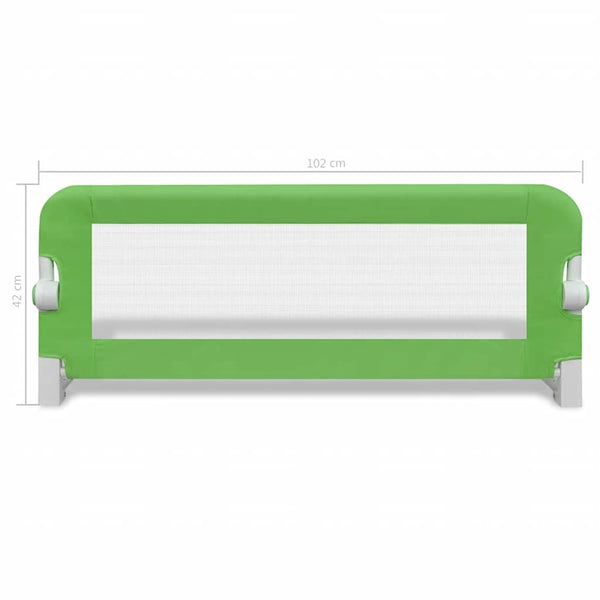 vidaXL Toddler Bed Rail 2 pcs Green 102x42 cm
