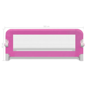 vidaXL Toddler Bed Rail 2 pcs. Pink 102x42 cm