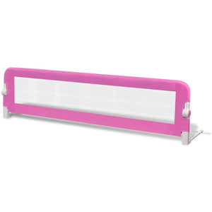 vidaXL Toddler Bed Rail 2 pcs Pink 150 x 42 cm