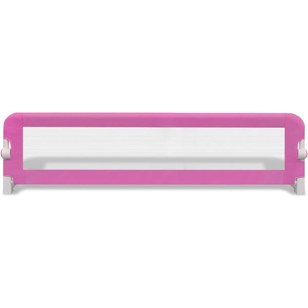 vidaXL Toddler Bed Rail 2 pcs Pink 150 x 42 cm